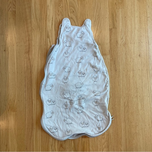 Woolino Cozy Sheep Print Kids Pajama Sleep Sack - Picture 4 of 4